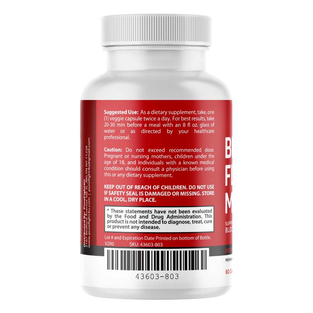 Blood Flow Max Supports Blood Health and Function Pills 60 Capsules (1 Pack)