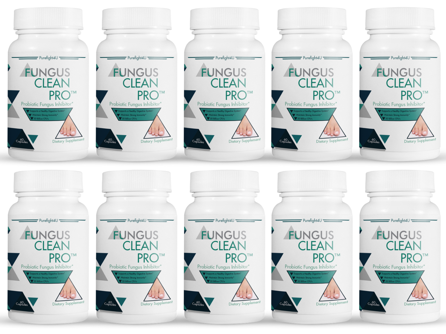 Fungus Clean Pro Probiotic Nail Fungus Supplement - 60 Capsules
