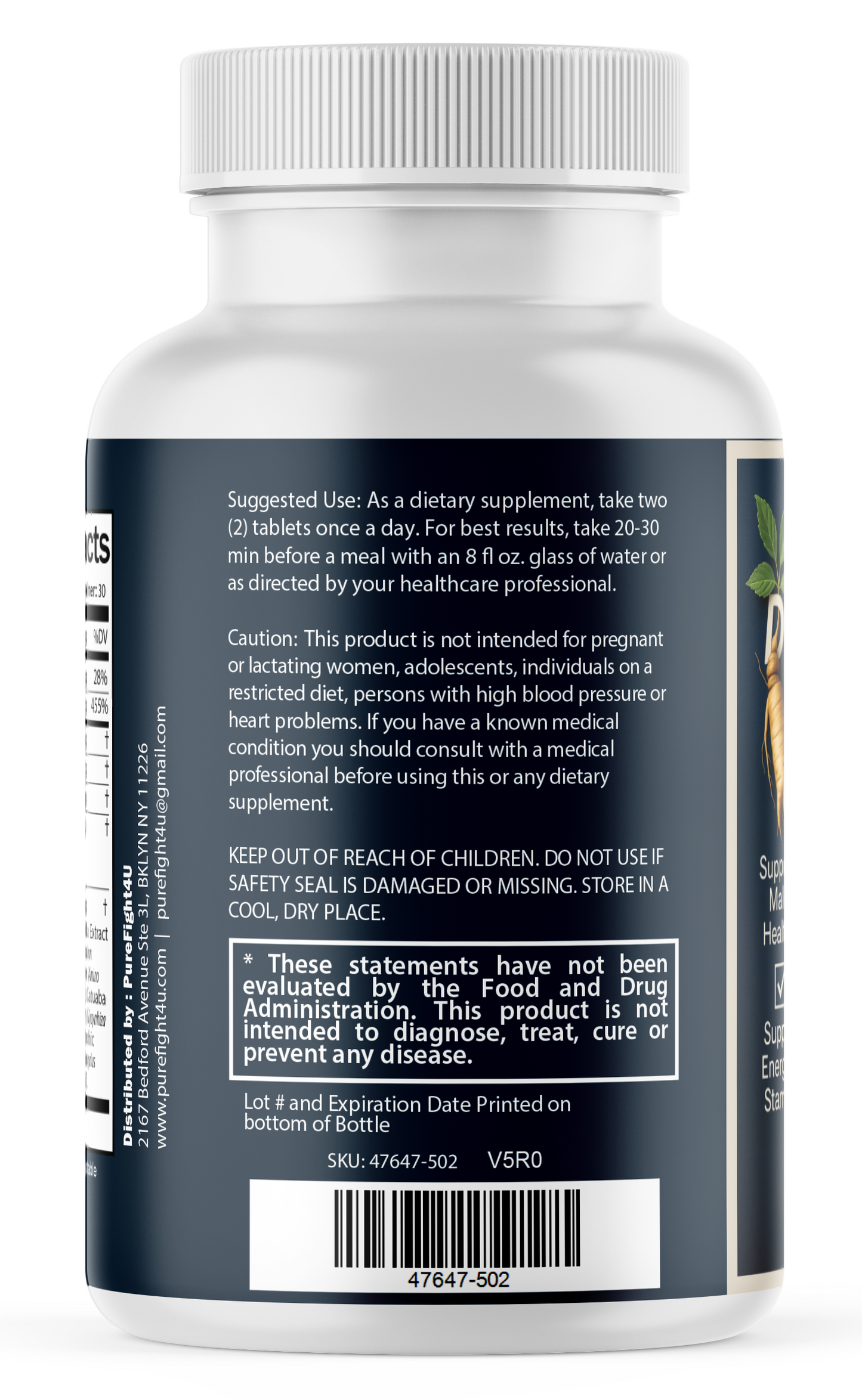 Duremax Tablets, Daily Vitality & Wellness Support Supplement 60 Tablets