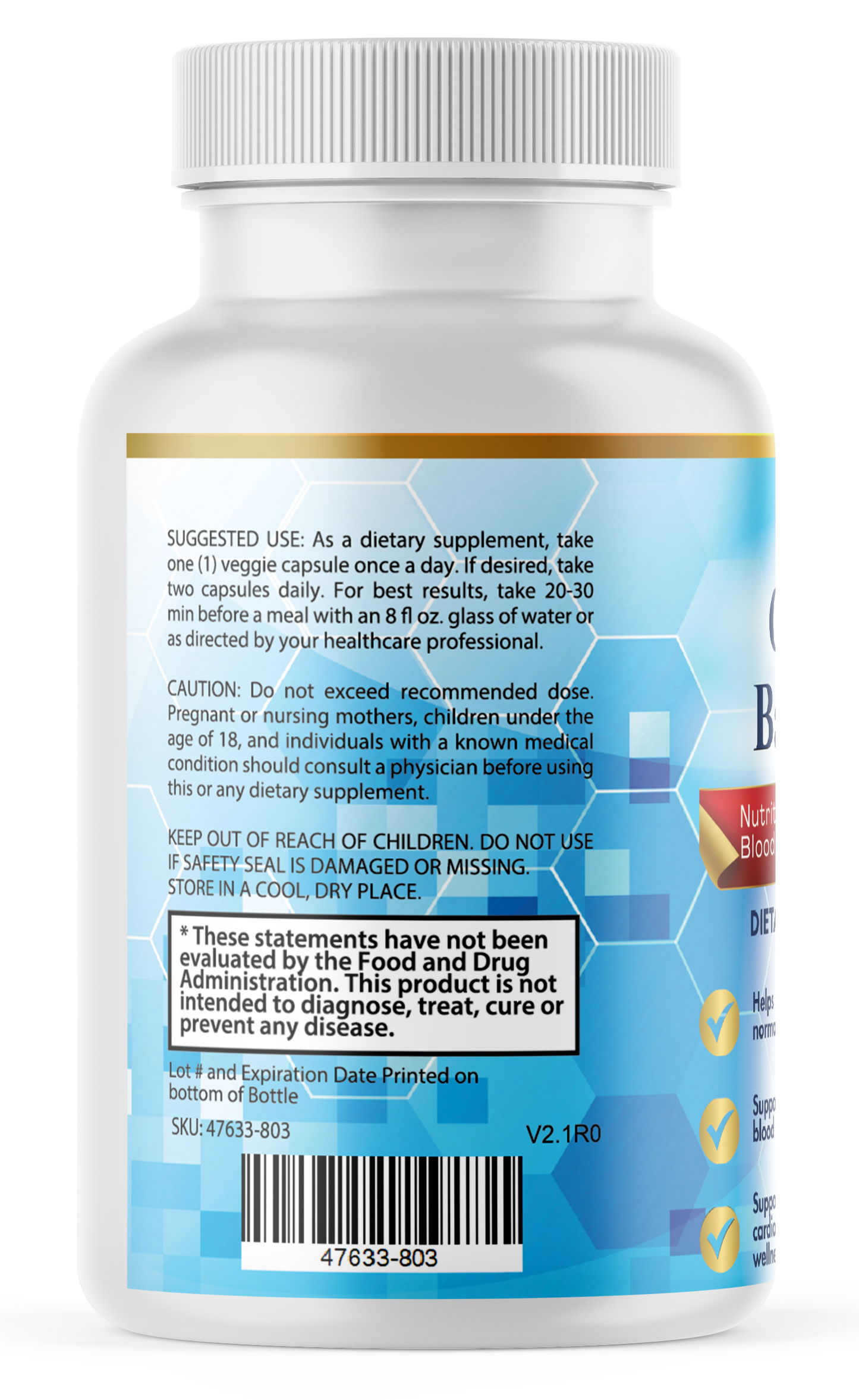 Glyco Balance Nutritional Support for Healthy Glucose Level, Supplement 60 Caps