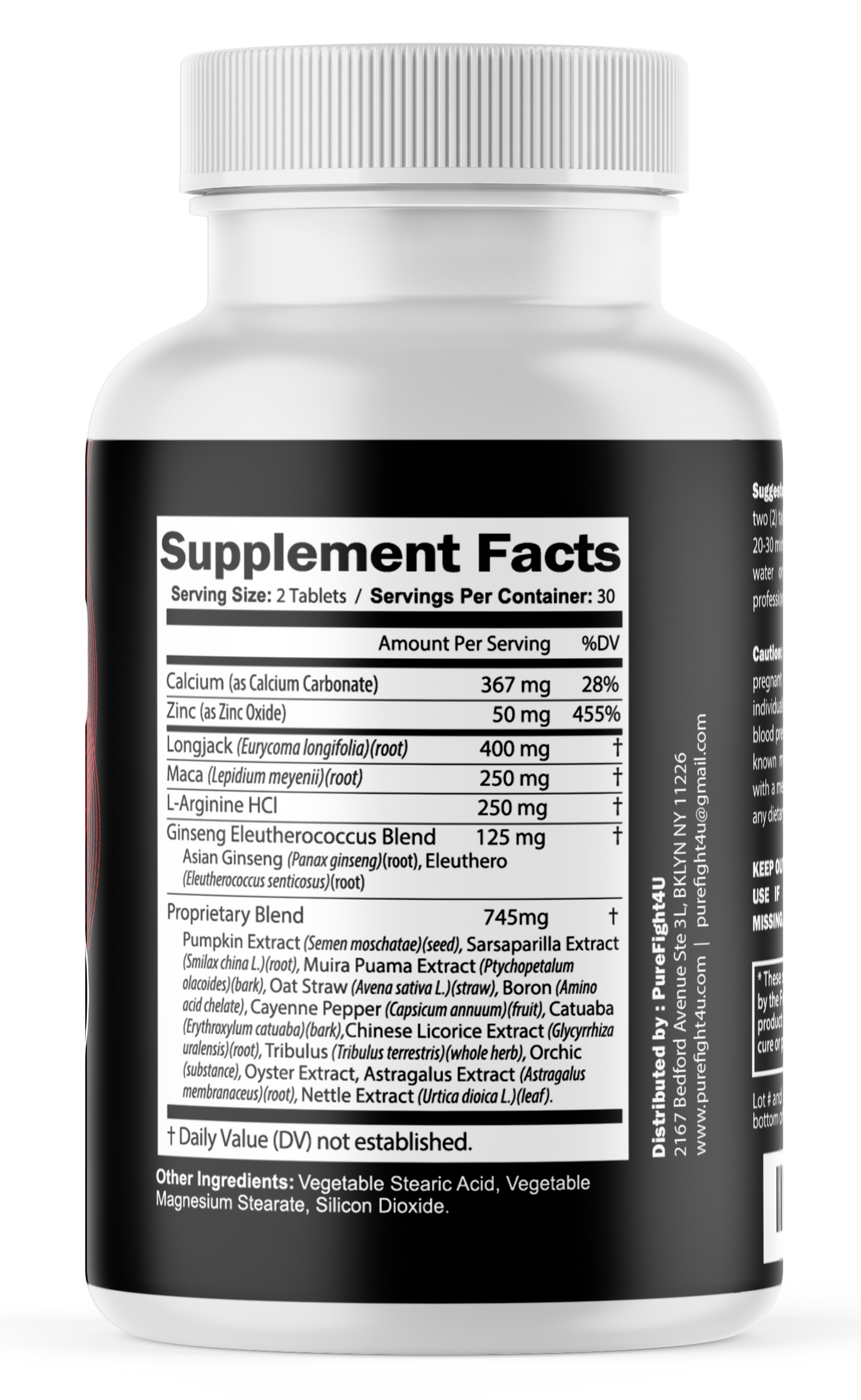 Manhood Plus Helps Support Energy & Stamina Supplement, 60 Capsules