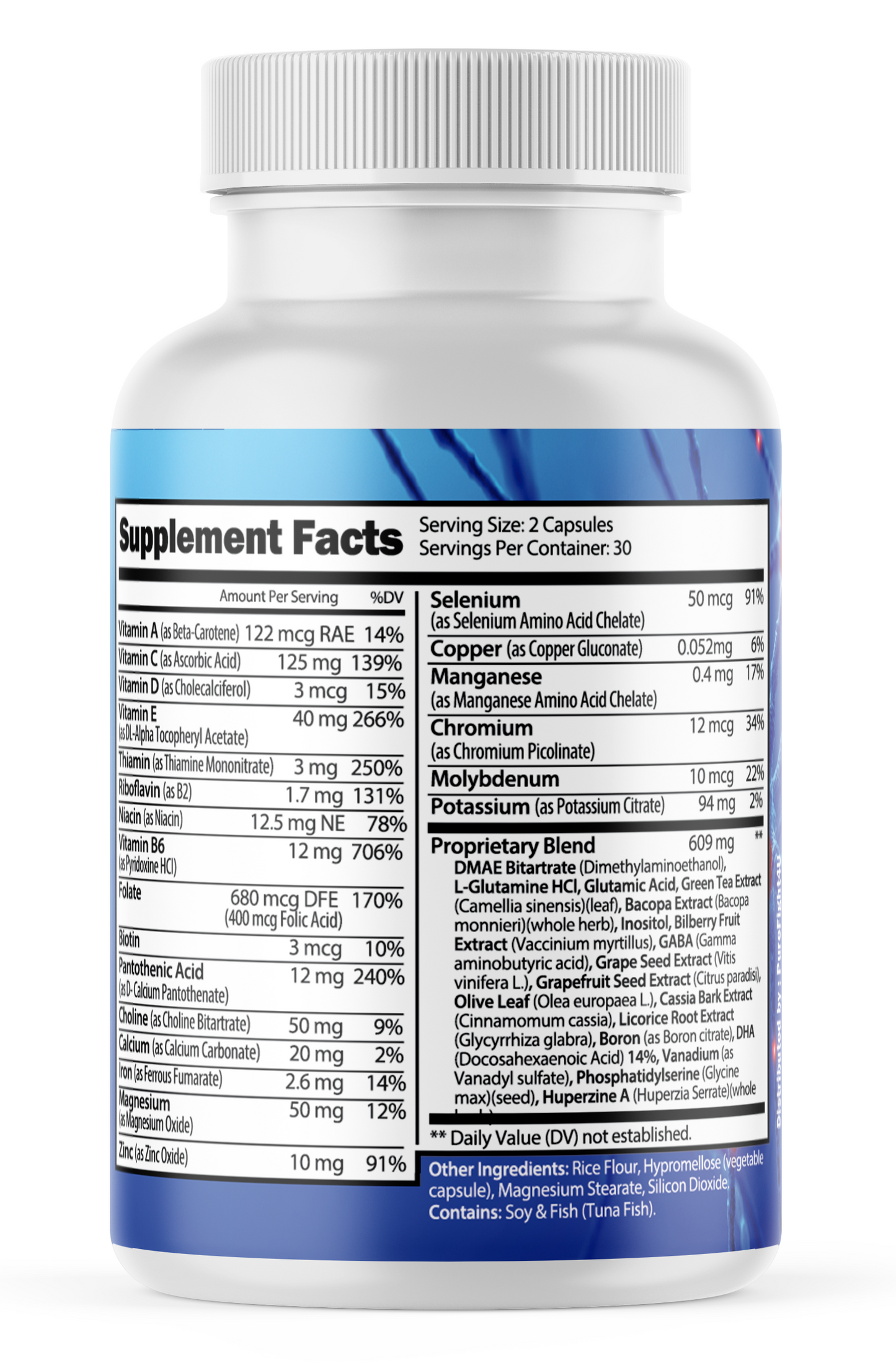 NeuroLux Nutritional Support for Nerve, Mood & Muscle Health - 60 Capsules