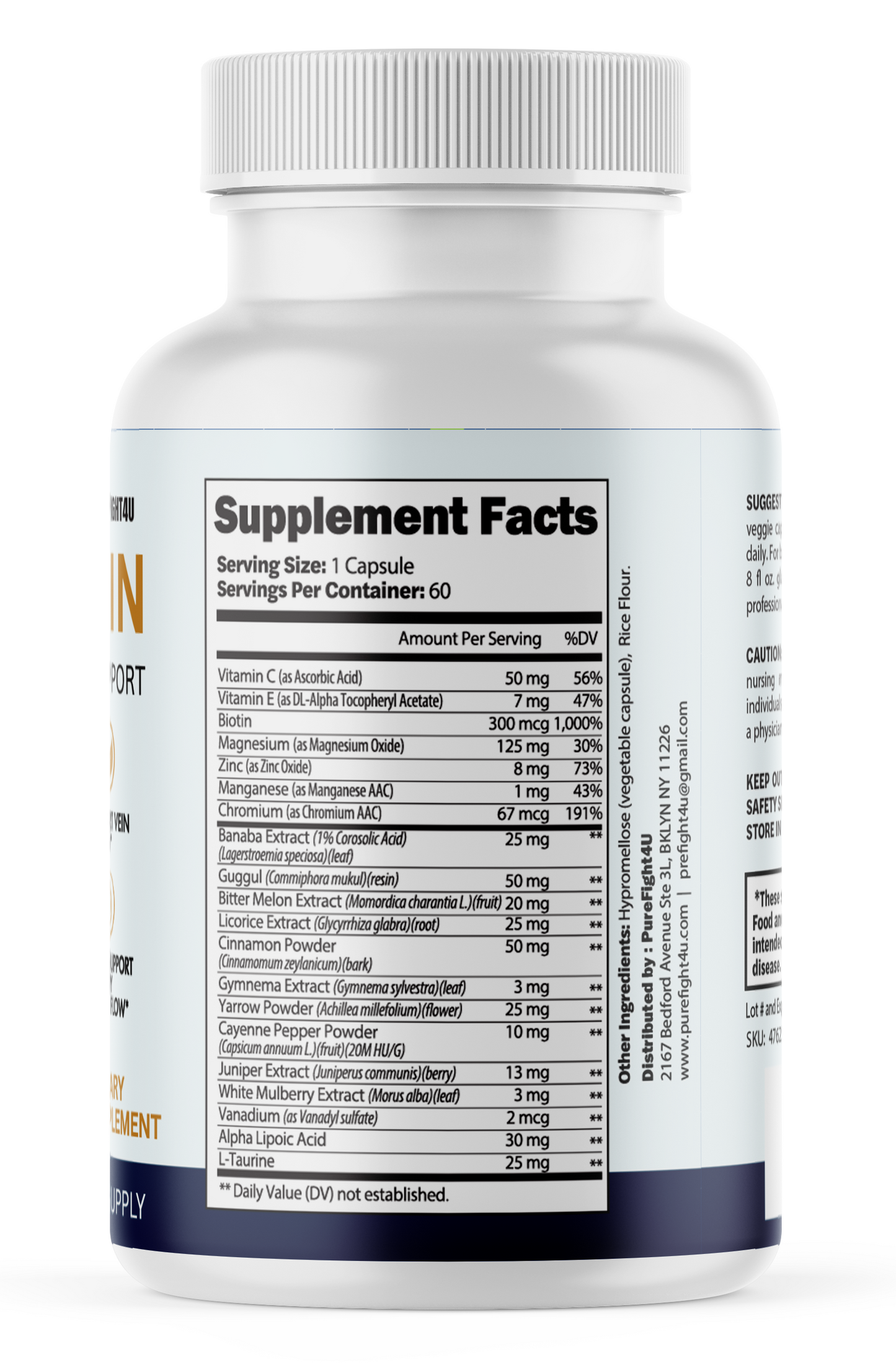 Varicorin Daily Supplement for Vein & Circulatory Support Formula - 60 Capsules