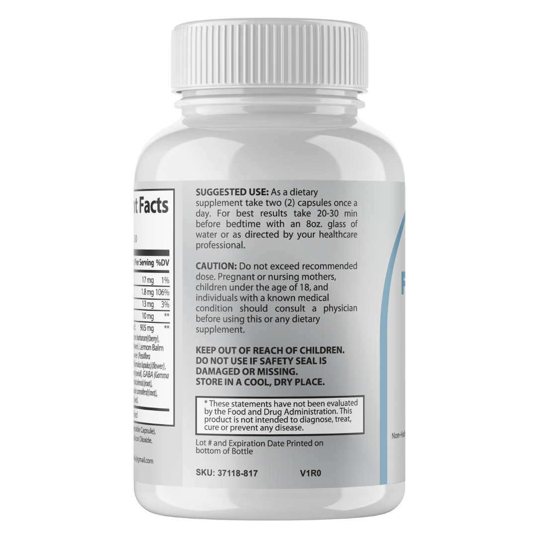 Fast Asleep 911 - Advanced All Natural Sleep Aid - 60 Capsules