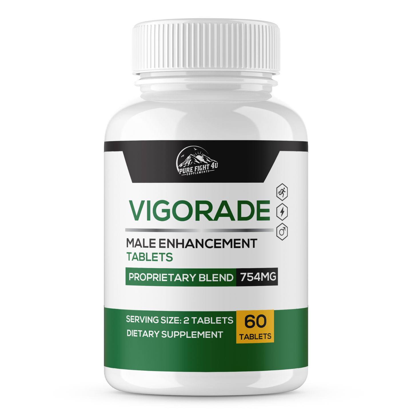 Vigorade - Male Enhancement Proprietary Blend to Unleash Strength 5 Bottles 300 Tablets
