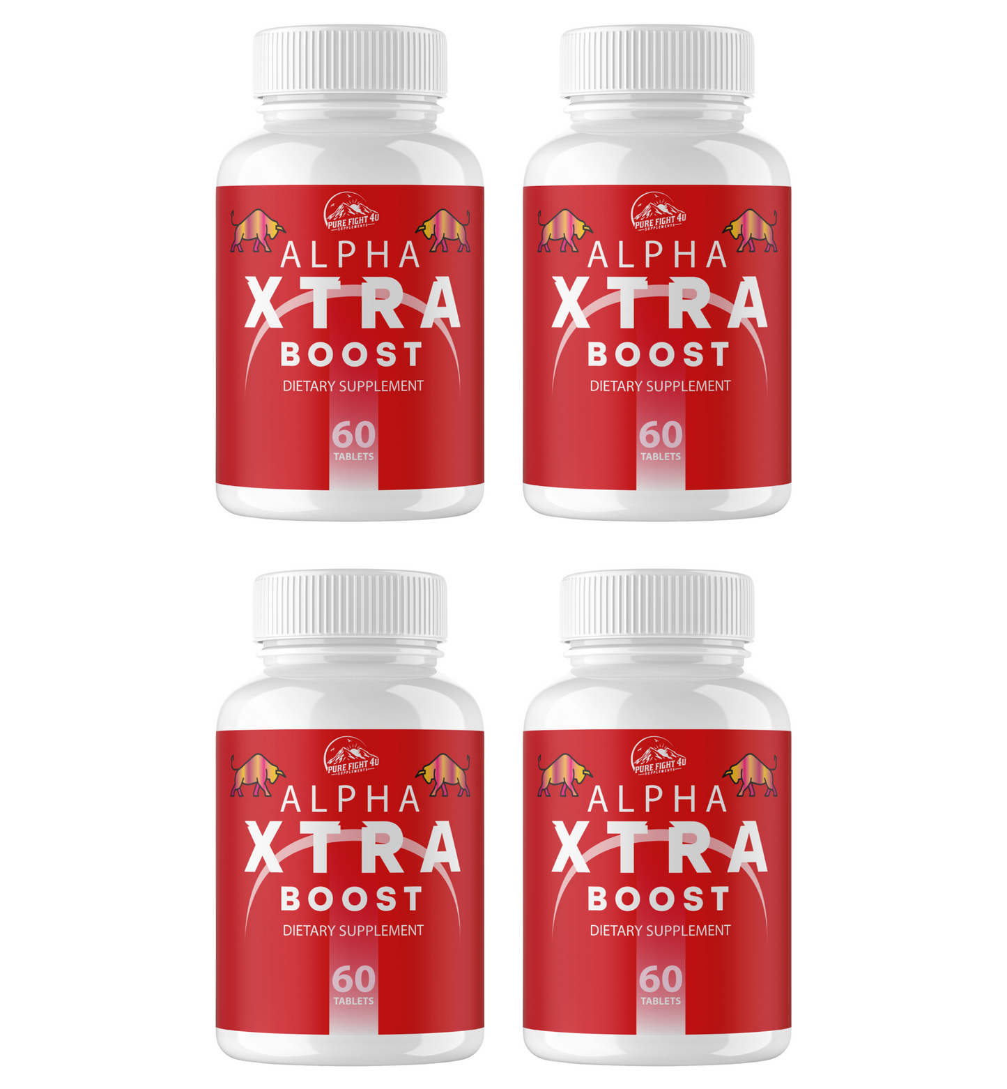 Alpha Xtra Boost Dietary Supplement for Energy, Stamina & Vitality 4 Bottles 240 Tablets