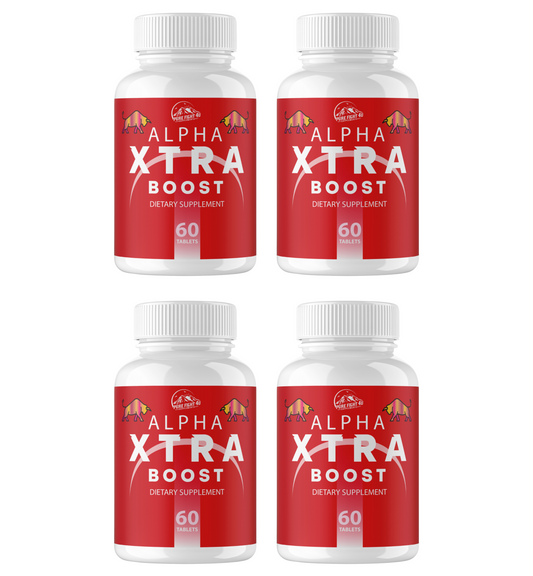 Alpha Xtra Boost Dietary Supplement for Energy, Stamina & Vitality 4 Bottles 240 Tablets