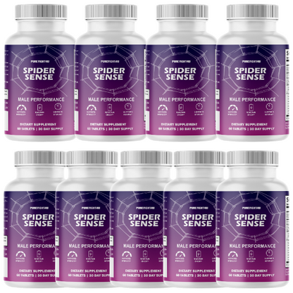 Spider-Sense Overall Health & Energy Male Performance - 9 Bottles