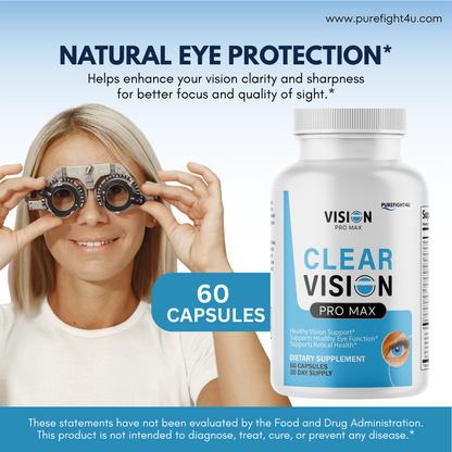 Clear Vision ProMax Eye & Vision Health Natural Formula Supplement - 60 Capsules