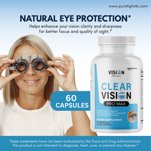 Clear Vision ProMax Eye & Vision Health Natural Formula Supplement - 10 Bottles