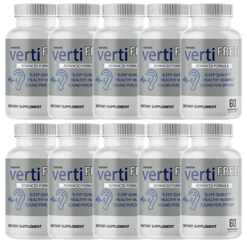 Verti Free Advanced Formula Hearing Support Formula 600 Capsules - 10 Bottles