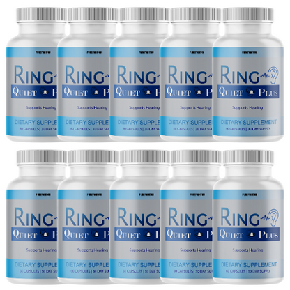 Ring Quiet Plus Hearing Support Formula 10 Bottles 600 Capsules