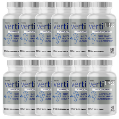 Verti Free Advanced Formula Hearing Support Formula 720 Capsules - 12 Bottles