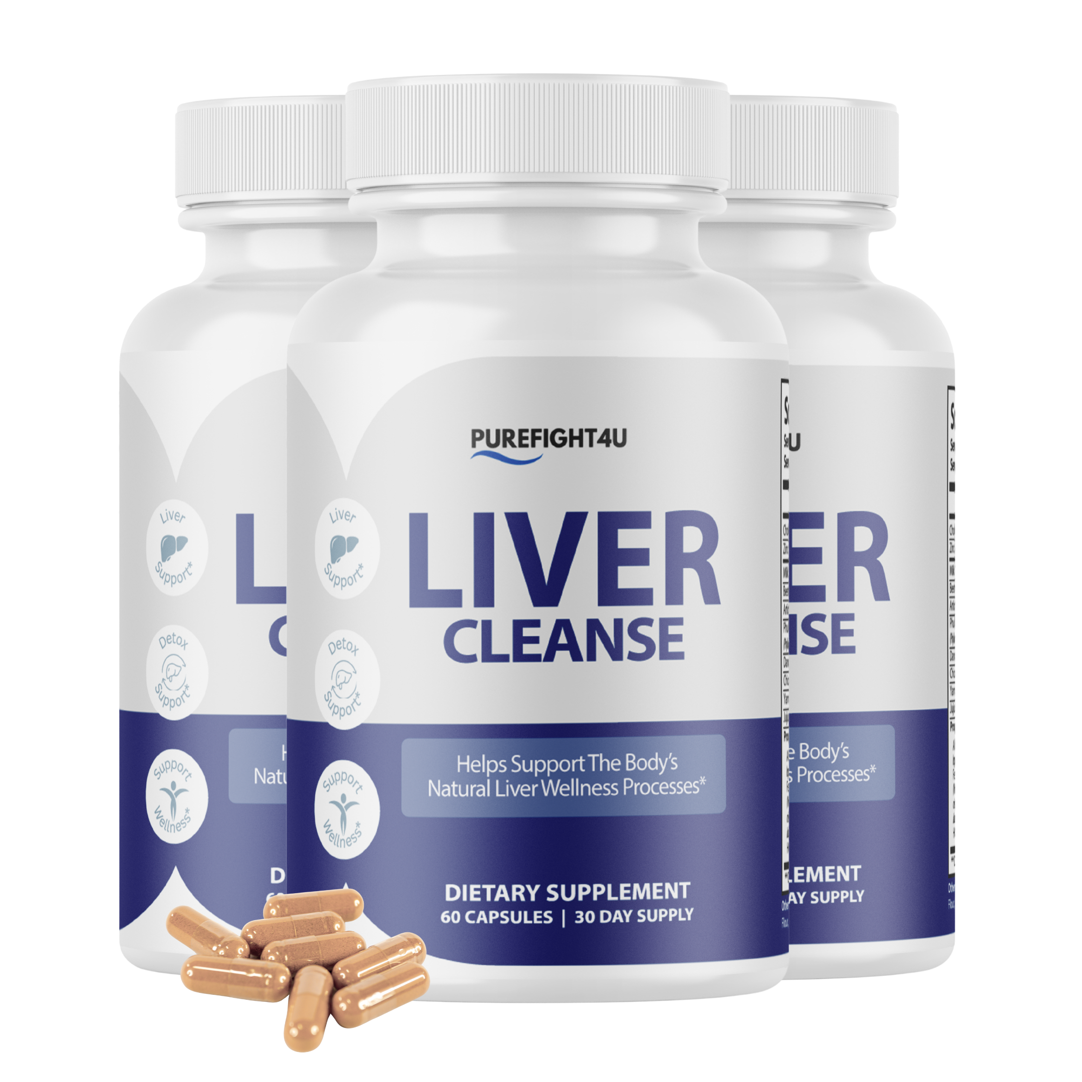 Liver Cleanse Advanced Liver Health Wellness Support Formula Supplement - 60 Bottles