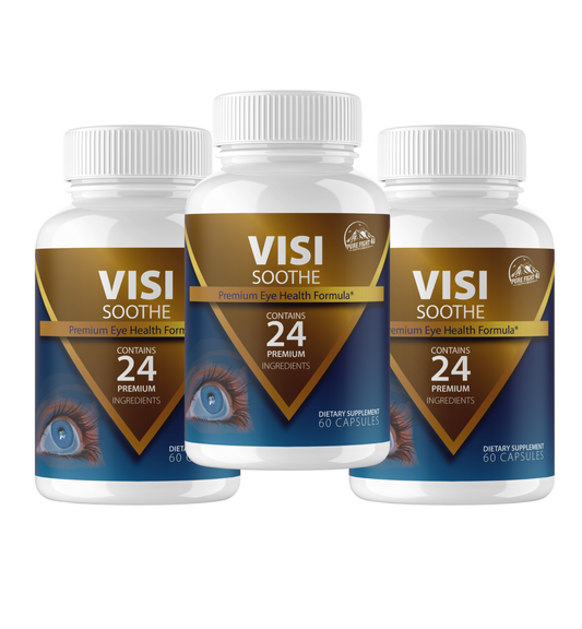 Visi Soothe Premium Eye Health Formula - 3 Bottles 180 Capsules