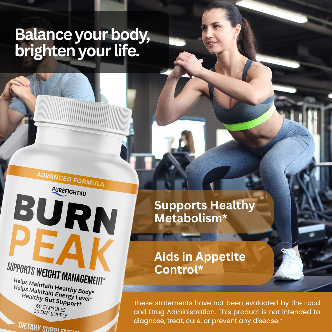Burn Peak Capsules Supplement Supports for Weight Management - 60 Bottles