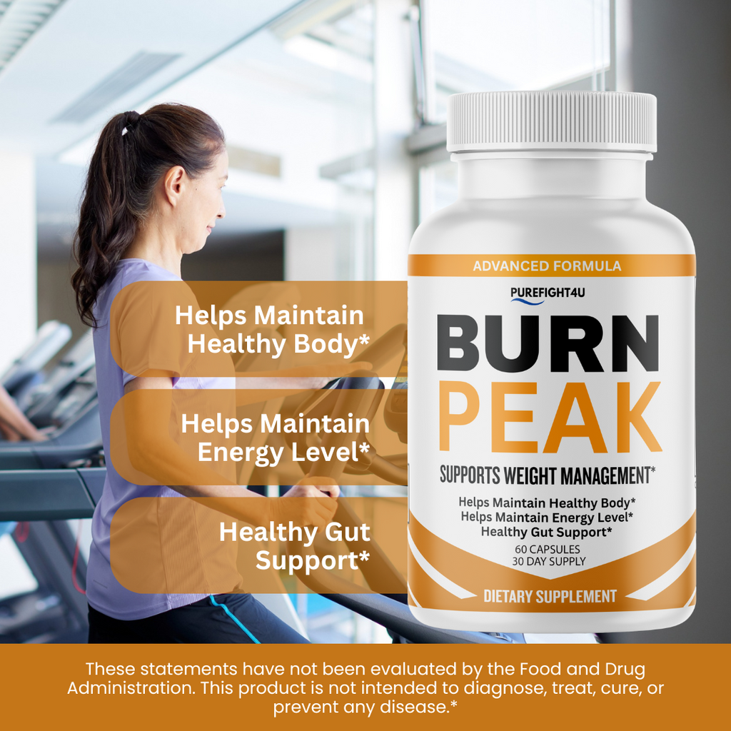 Burn Peak Capsules Supplement Supports for Weight Management - 60 Bottles