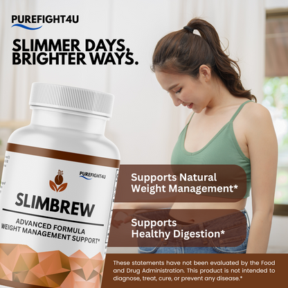 SlimBrew Capsules Advanced Formula for Healthy Weight Support - 60 Capsules