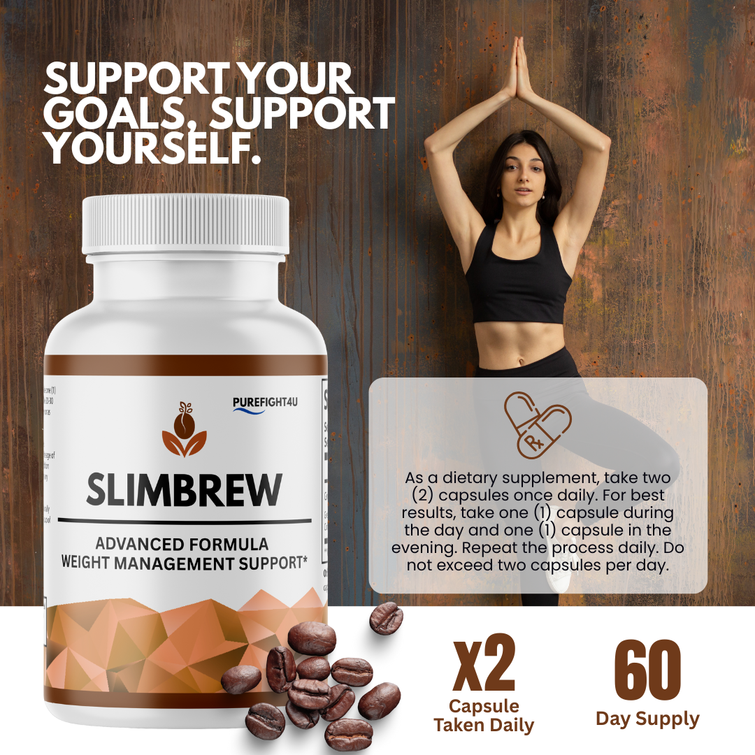 SlimBrew Capsules Advanced Formula for Healthy Weight Support - 60 Capsules