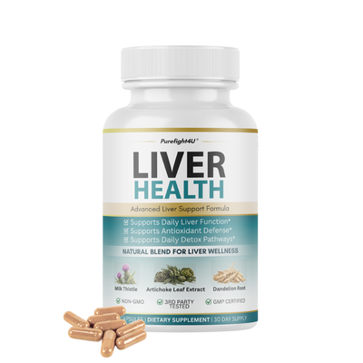 Liver Health Advanced Liver Wellness Support Formula Supplement - 60 Bottles