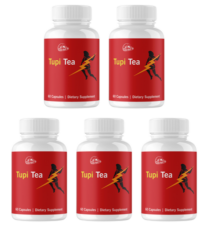 Tupi Tea Dietary Supplement - 5 Bottles 300 Capsules