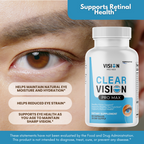 Clear Vision ProMax Eye & Vision Health Natural Formula Supplement - 2 Bottles