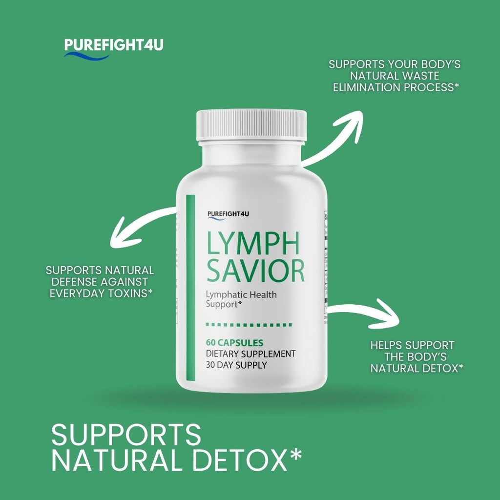 Lymph Savior Supplement Capsules for Lymphatic Health Support - 2 Bottles