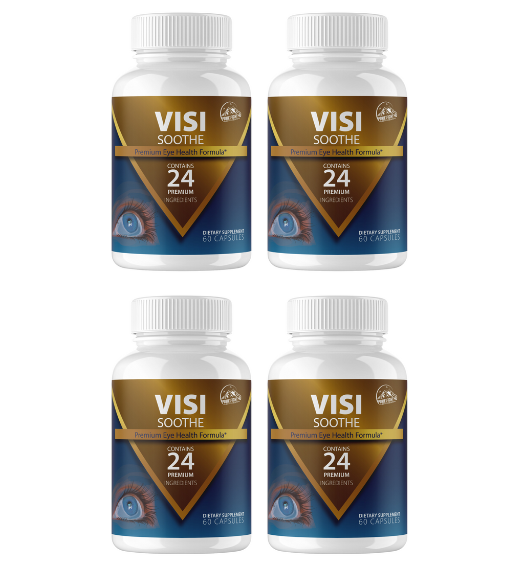 Visi Soothe Premium Eye Health Formula - 4 Bottles 240 Capsules