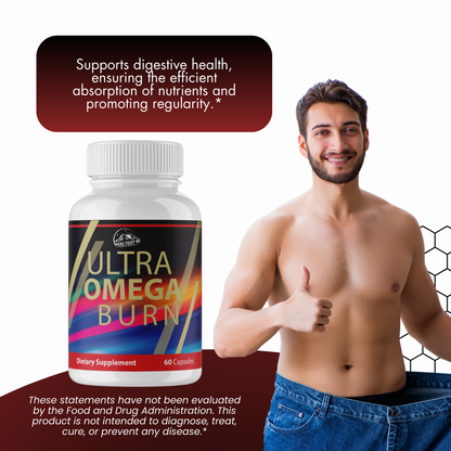 Ultra Omega Burn Dietary Supplement - 12 Bottles 720 Capsules