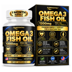 PUREFIGHT4U Omega 3 Fish Oil 1200 mg, 720 mg Omega-3, EPA 432 mg & DHA 288 mg, 60 Softgels