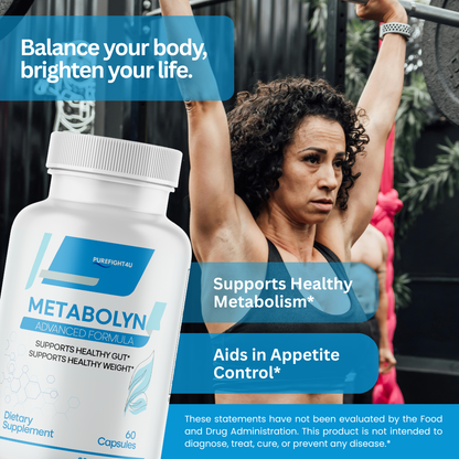 Metabolyn Supplement Weight Loss Support Formula - 60 Capsules