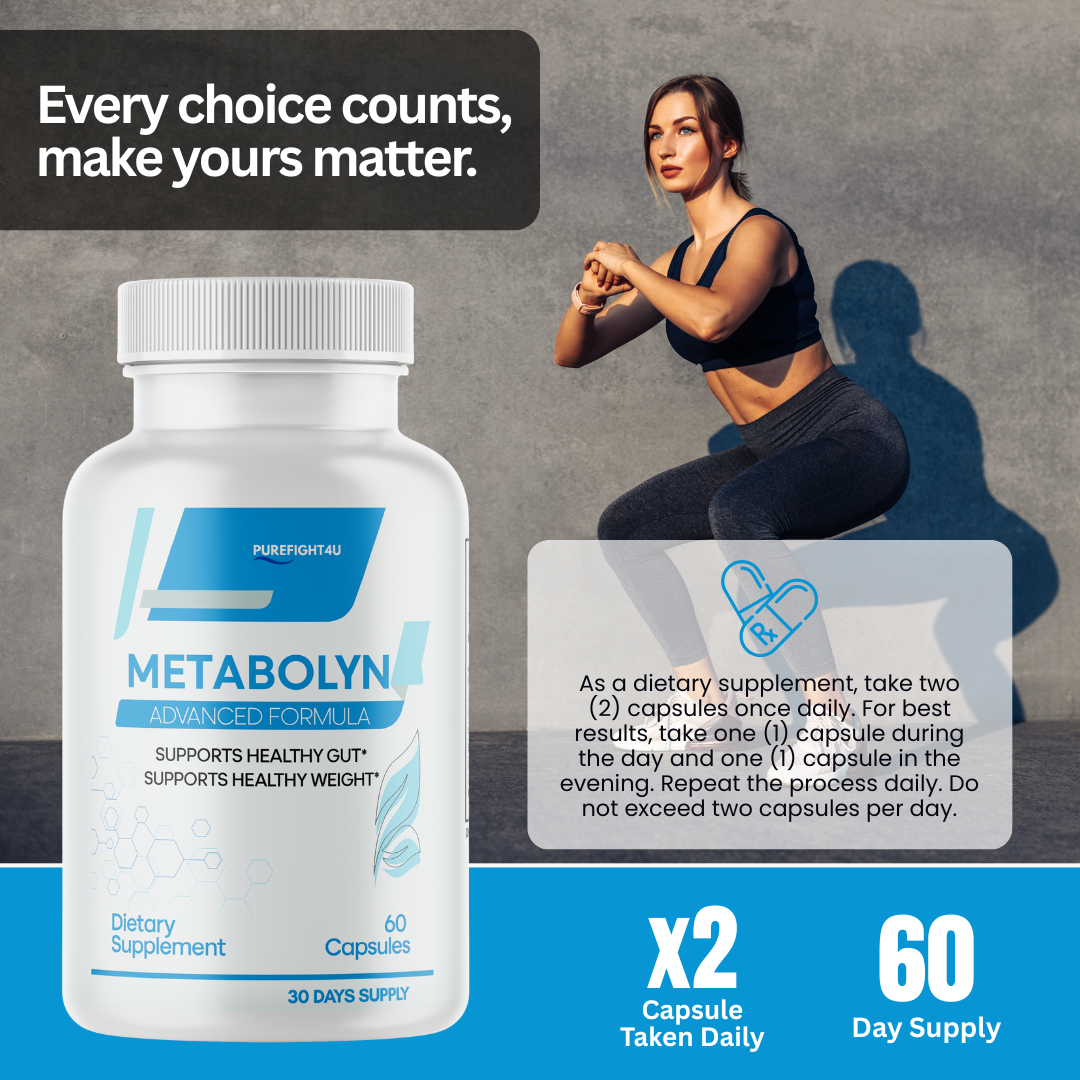 Metabolyn Supplement Weight Loss Support Formula - 60 Capsules