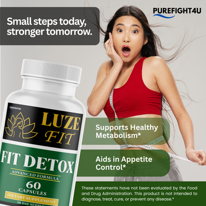 Luze Fit Detox Formula for Weight Loss Supplement | 60 Capsules