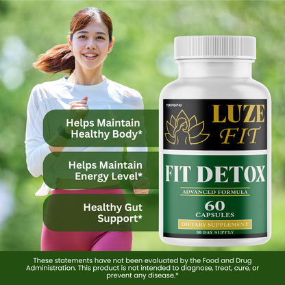 Luze Fit Detox Formula for Weight Loss Supplement | 60 Capsules