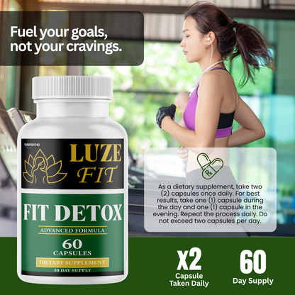 Luze Fit Detox Formula for Weight Loss Supplement | 60 Capsules