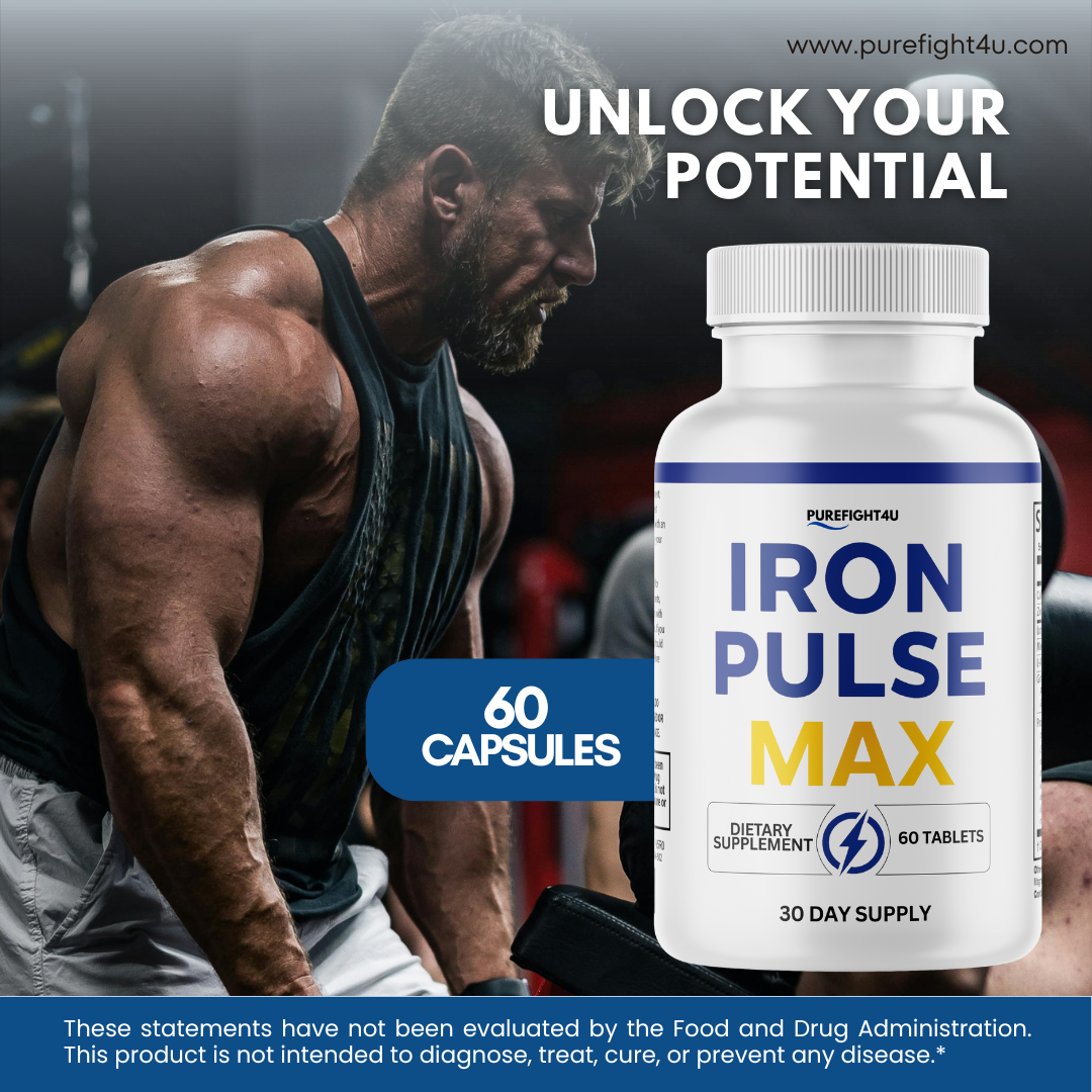 Iron Plus Max Performance Supplement for Energy and Confidence | 60 Tablets