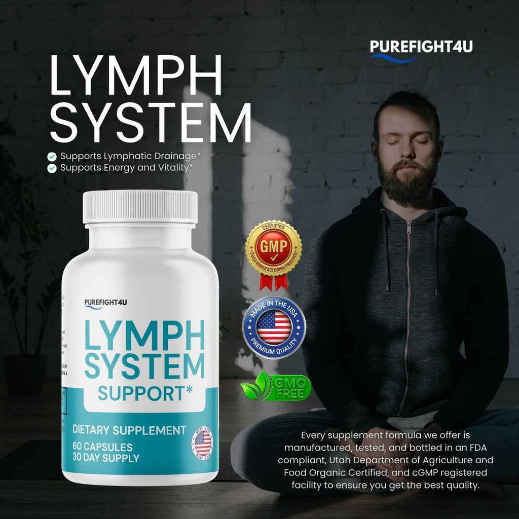 Lymph System Daily Capsules for Support Lymphatic System Supplement, 10 Bottles