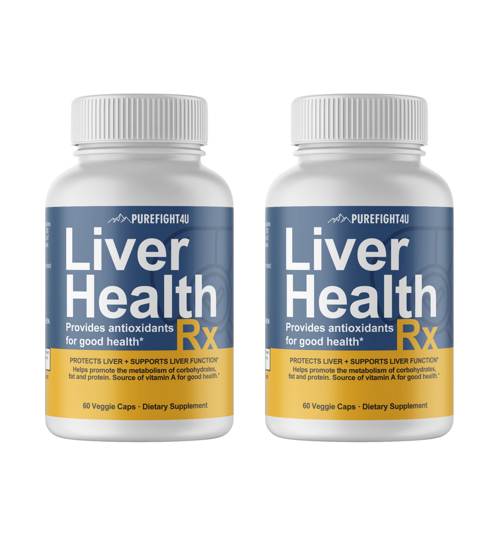 Liver Health RX Formula Supplement Pure Health 2 Bottles 120 Capsules