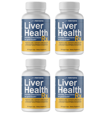 Liver Health RX Formula Supplement Pure Health 4 Bottles 240 Capsules
