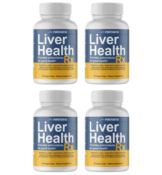 Liver Health RX Formula Supplement Pure Health 4 Bottles 240 Capsules