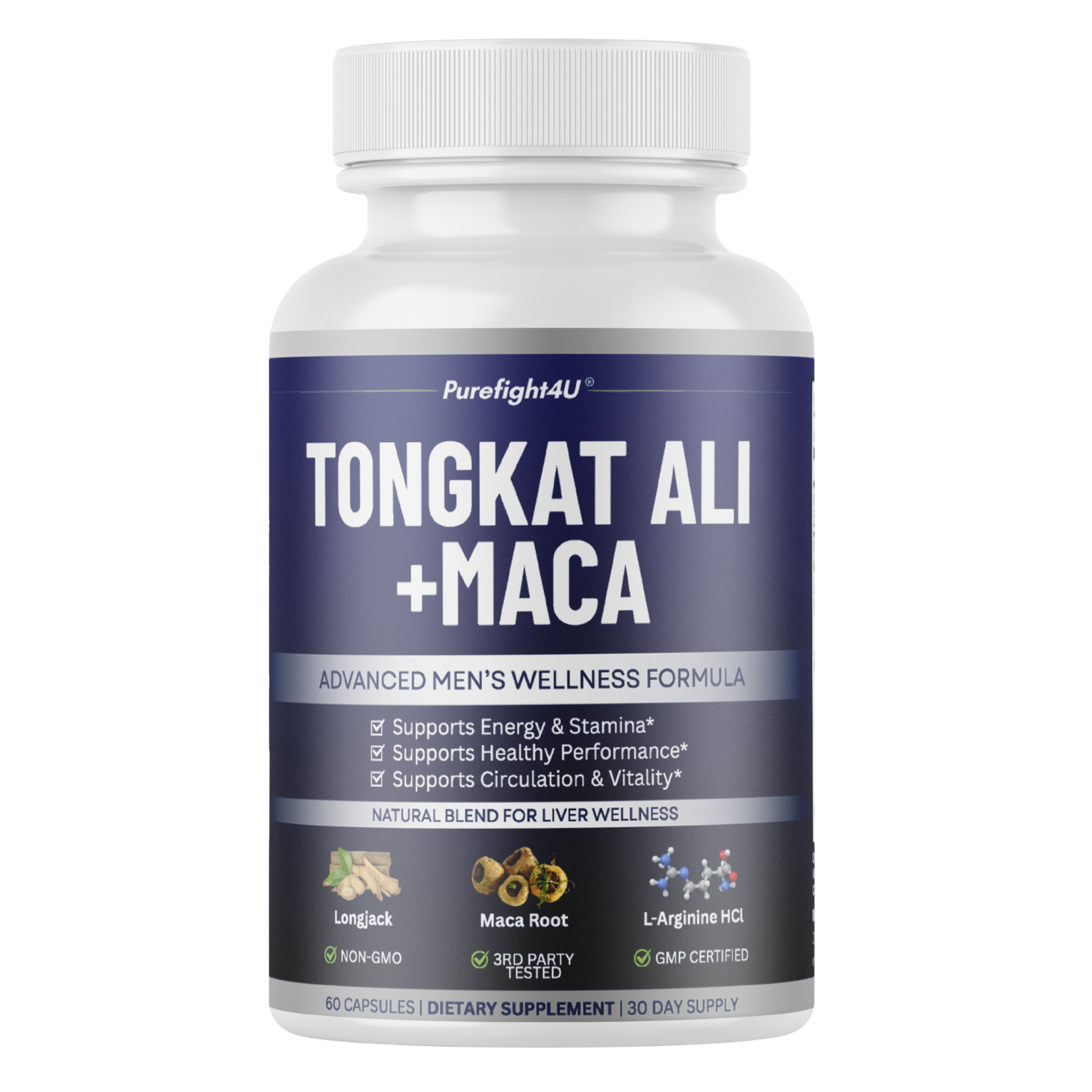 Tongkat Ali +Maca Advanced Male Performance Supplement to Boost Stamina - 60 Tablets