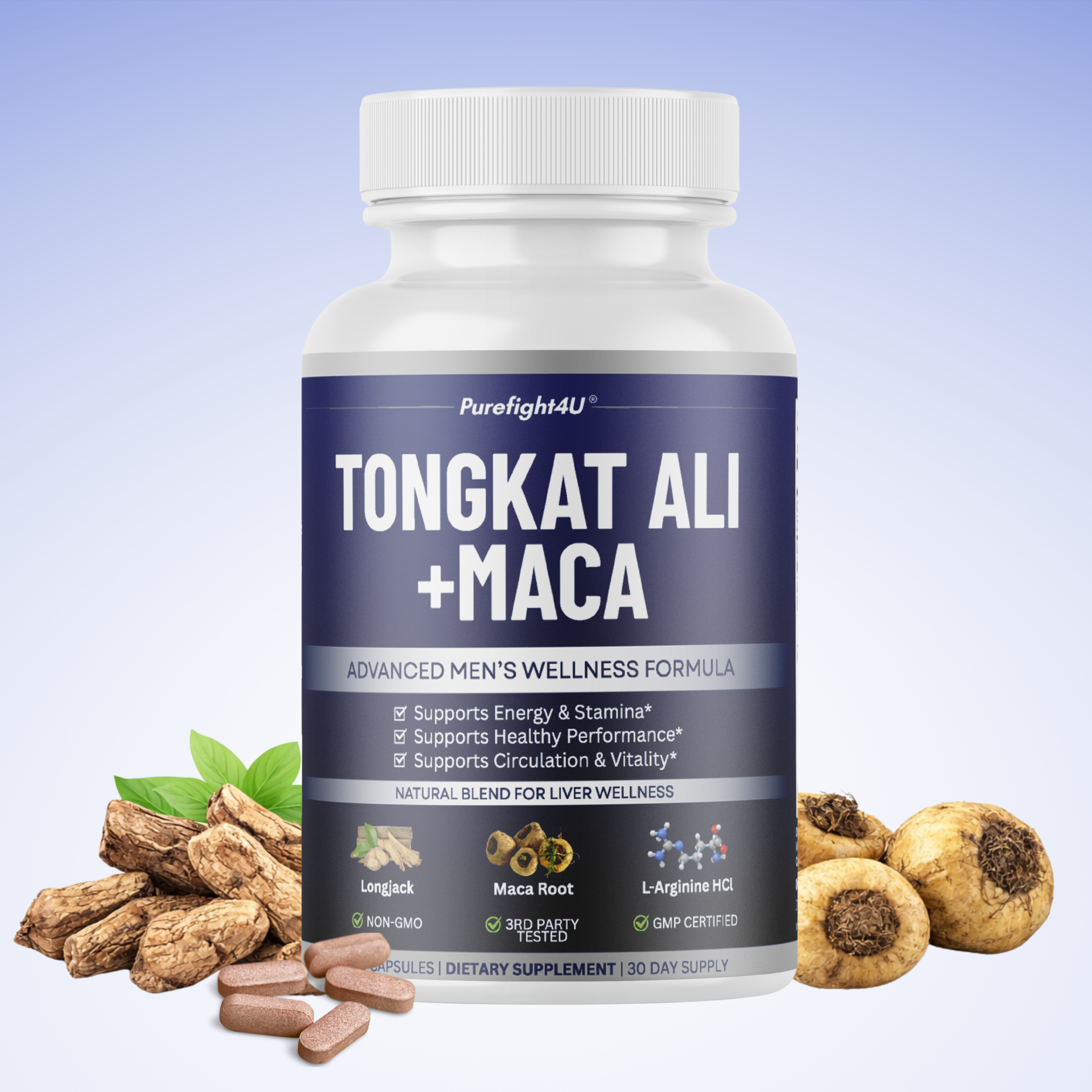 Tongkat Ali +Maca Advanced Male Performance Supplement to Boost Stamina - 60 Tablets