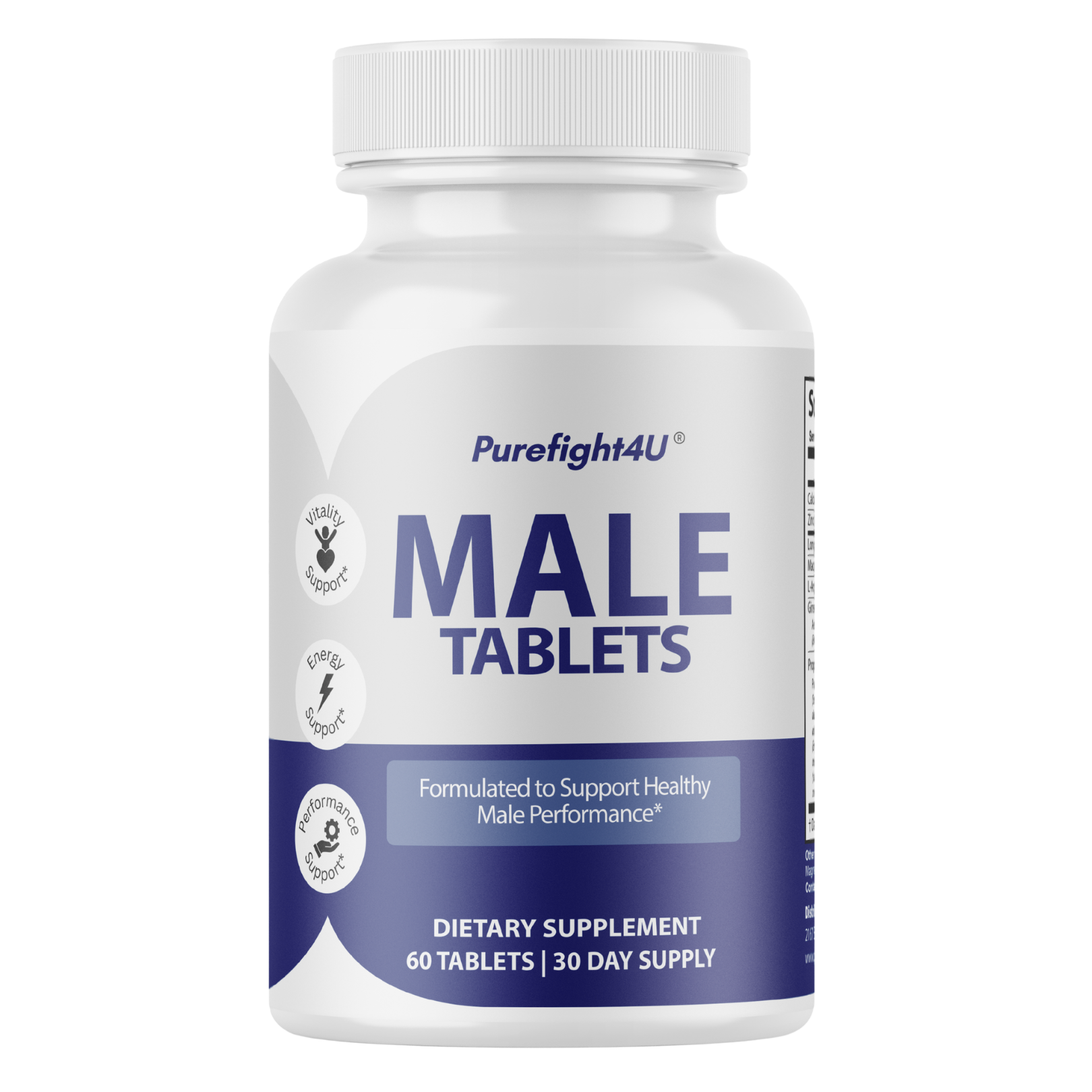 Male Tablets Daily Wellness Support for Energy & Vitality Supplement- 60 Tablets