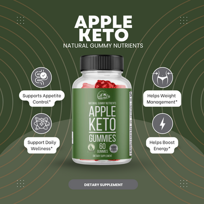 Apple Keto Dietary Supplement 60 Gummies