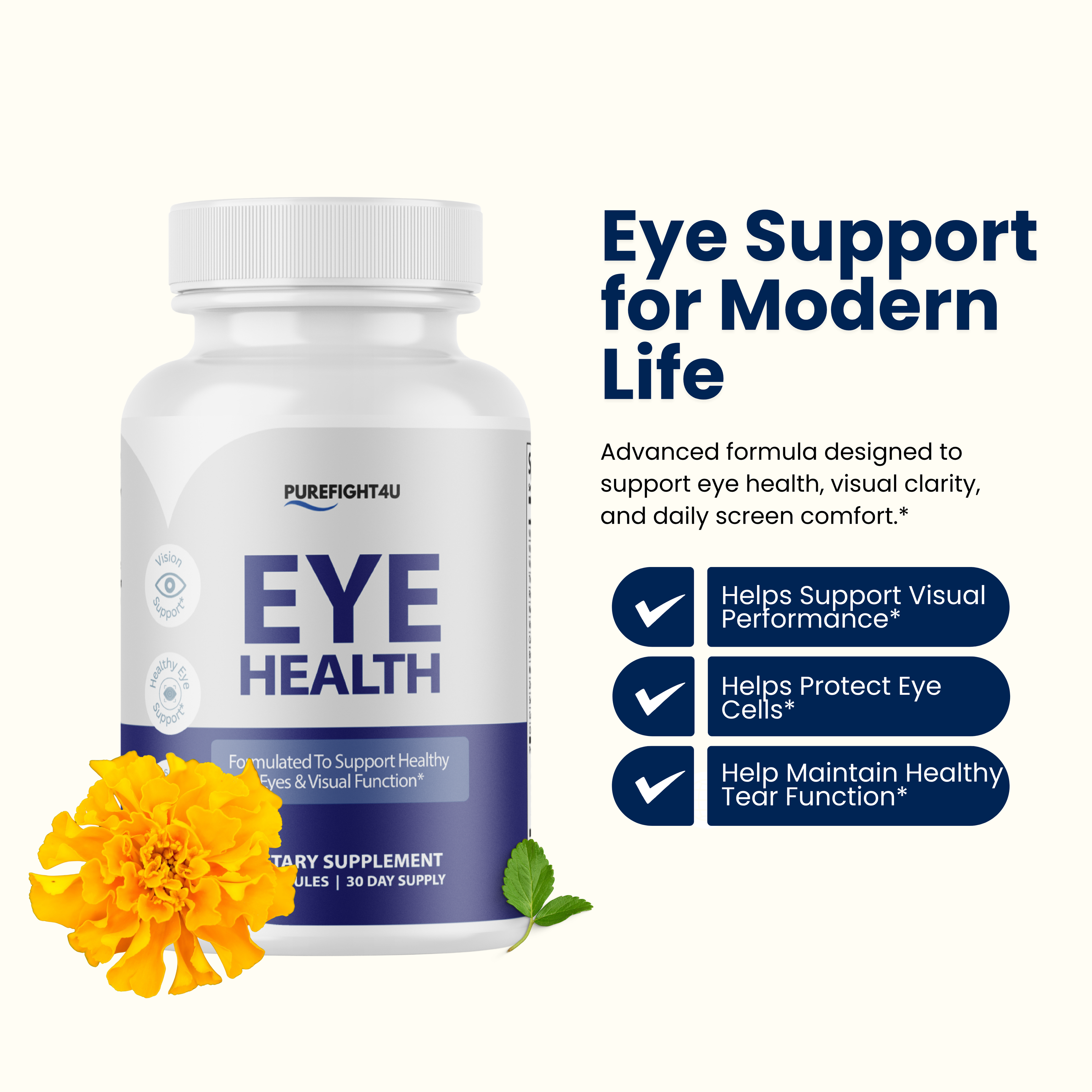 Eye Health Formulated for Vision Health Function Supplement - 60 Capsules