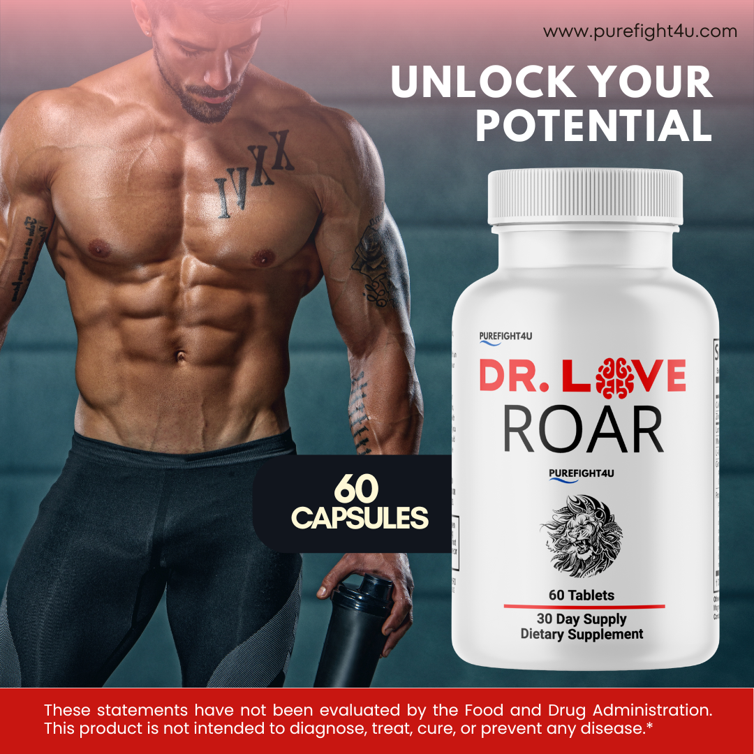 Dr. Love Roar Supports Energy and Vitality Male Health Supplement | 60 Tablets