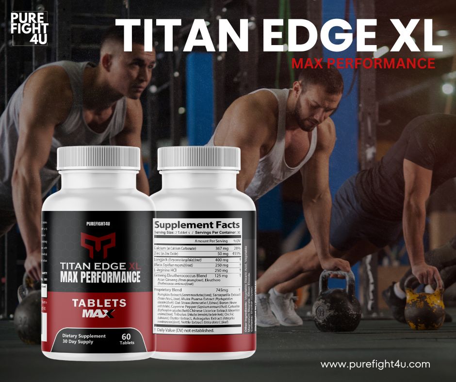 Titan Edge XL Male Max Performance Maximum Strength Supplement - 60 Capsules