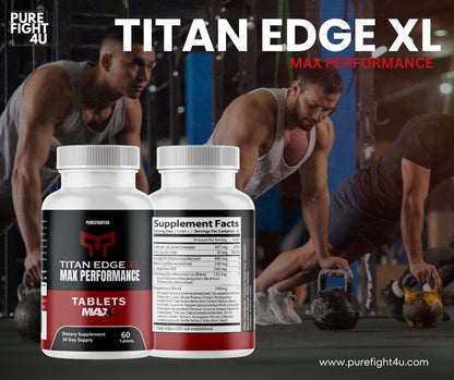 Titan Edge XL Male Max Performance Maximum Strength Supplement - 60 Capsules