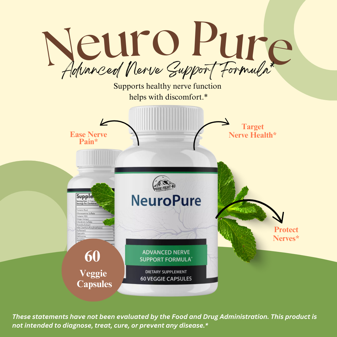 Neuro Pure Advanced Nerve Formula Supports Brain Health & Function - 60 Capsules