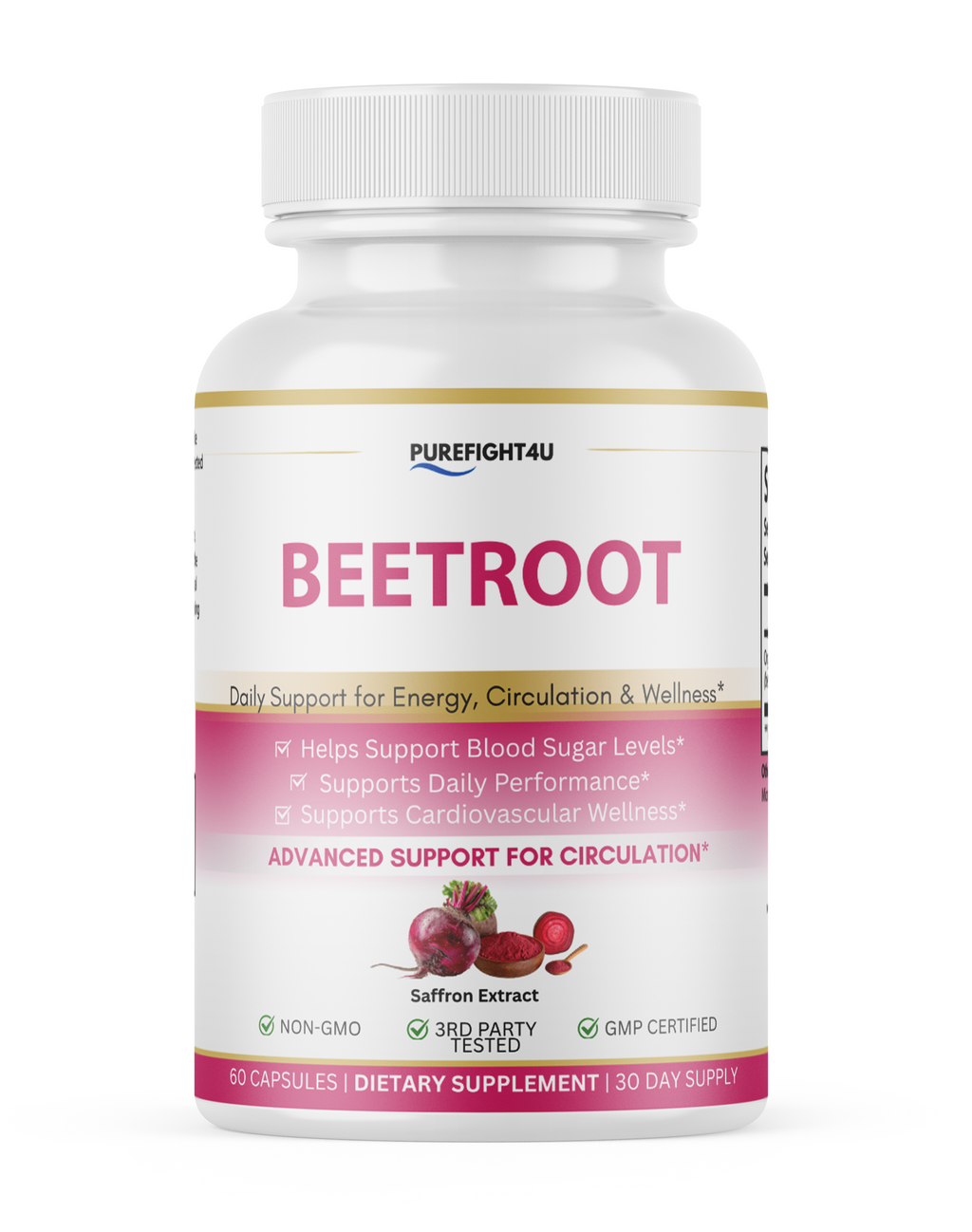 Beetroot, Circulation & Energy Wellness Support - 60 Capsules
